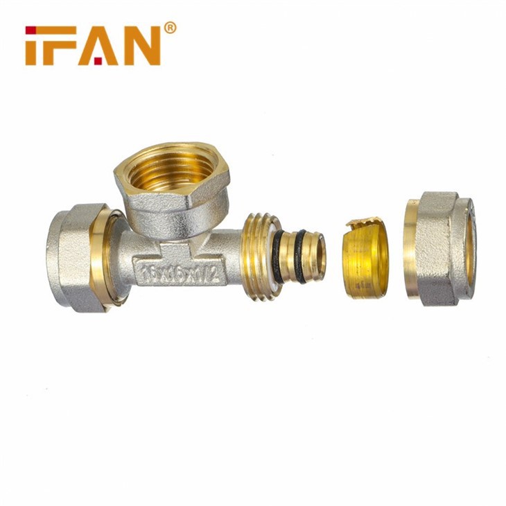 brass tee pex fitting